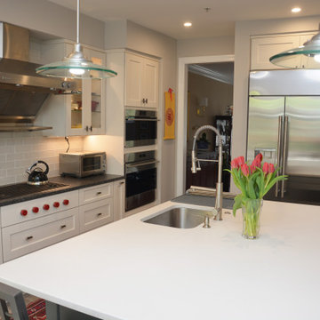 Alexandria, VA Gray and White Kitchen Remodel