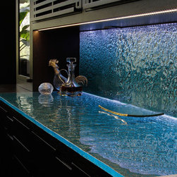 Glass Backsplash - Kitchen Countertops