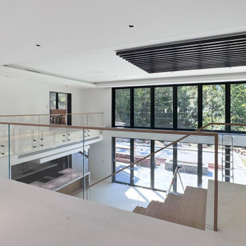 Project #126 | Contemporary Staircases with Integrated LEDs & Glass Railing