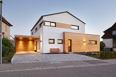 Traditional two-storey house exterior in Nuremberg.