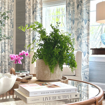 Blue and White Sun Room