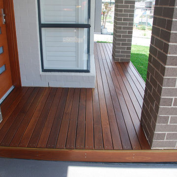 Spotted gum decks and furniture
