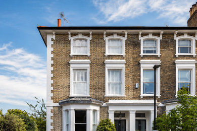 Design ideas for a traditional house exterior in London.