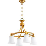 Quorum - Quorum Lighting Rossington Transitional Nook in Aged Brass - Number of Bulbs: 4