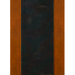 2-1/4" Thick Mahogany Door Beveled Heavy Iron Work - Front Doors