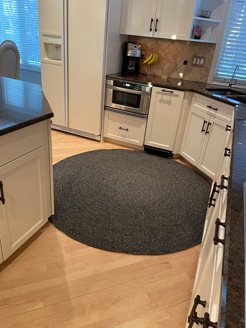 Area Rug near kitchen island