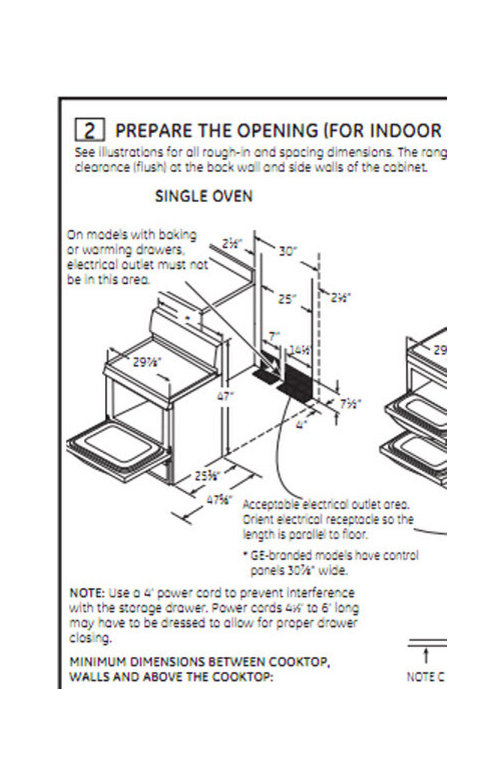 Range Electric Box Location