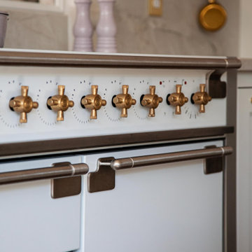 Blush Pink Isles Kitchen