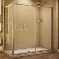 Fleurco Roma In-Line 57"-58" Door and Panel with 42" Base Return Panel FRM2-6042 - Bath Products