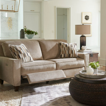 Edie Duo Reclining 2 Seat Sofa by La-Z-Boy shown in Toast