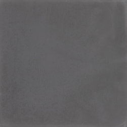 Moroccan Mosaic & Tile House - 8"x8" Solid Color Handmade Cement Tile, Black, Sample - Wall And Floor Tile