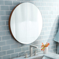 Native Trails 28" Solace Mirror in Woven Strand - Bathroom Mirrors