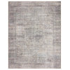 Durable Printed Wynter Area Rug by Loloi, Silver/Charcoal, 7'-6" X 9'-6"