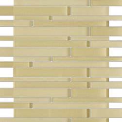 Beige Glossy and Beige Matte Glass Mosaic Tiles - Home Accessories & Decor