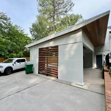 Contemporary Carport and Porch