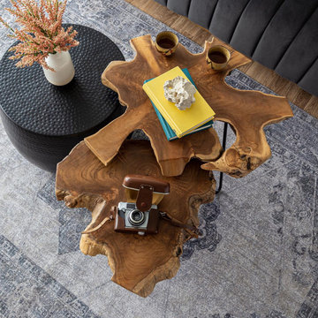 Natura Hairpin Large Nesting Table