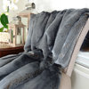 Plutus Tissavel Faux Fur Handmade Blanket, 70"x90"