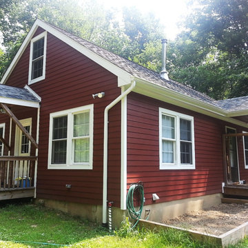 6 1/4" Cedarmill HardiePlank Countrylane Red, Landmark AR Roof Replacement