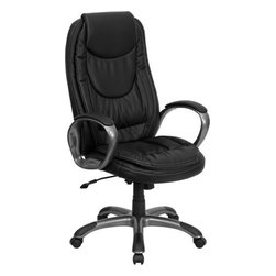 Flash Furniture High Back Black Leather Executive Swivel Office Chair - SKU: CH- - Office Chairs