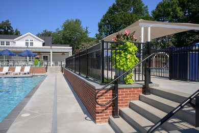 Example of a beach style pool design in Baltimore