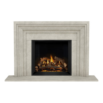 San Francisco Cast Stone Fireplace Mantel