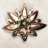 Lotus Flower Knob, Antiq. Brass