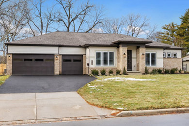 Contemporary exterior home idea in Columbus