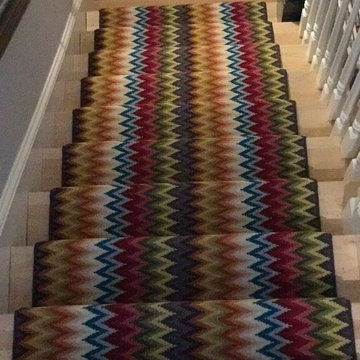 Rainbow Zig Zag Stair Runner