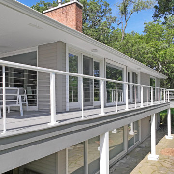 Renson Top, Outdoor Kitchen & Deck with Cable Railing