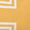 Corner Stripes Polyester Indoor Pillow, Egg Yolk Yellow, 16"x16"