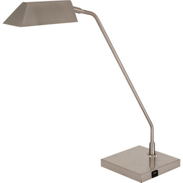 Newbury Table Lamp, Satin Nickel
