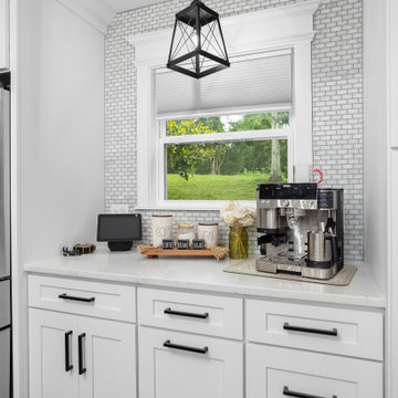 Custom Wet Bar and Expanded Kitchen Storage