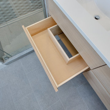 Contemporary Bathroom With Floating Vanity