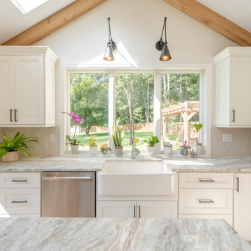 Open-Concept Kitchen Addition with Vaulted Ceiling: West Chester, PA