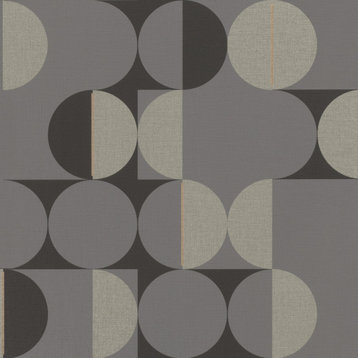 Cakara Grey Geometric Wallpaper Bolt