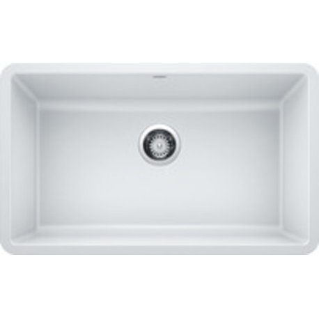 Blanco 442533 Precis 30" Undermount Single Basin SILGRANIT - White