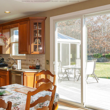 New Patio Door in Lovely Kitchen - Renewal by Andersen Long Island