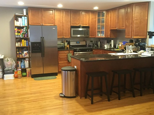 Advice For Cherry Wood Kitchen Cabinets, Kitchen Cabinets With Wood Floors
