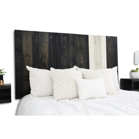 Handcrafted Headboard, Hanger Style, Noir Mix, Cal King