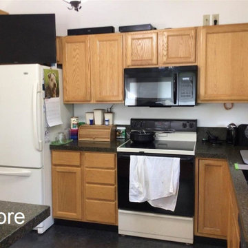 Kitchen refresh before and after