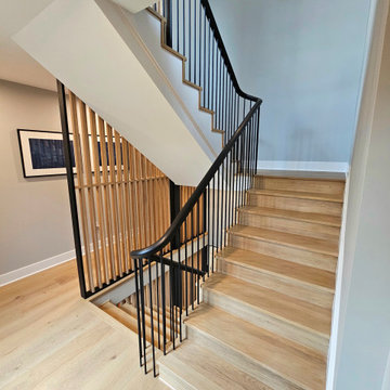 Project #115 | Staircase with Continuous Rail System Without Newels