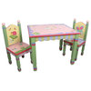Fantasy Fields Hand Painted Magic Garden Table and Set of 2 Chairs
