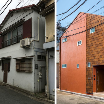 ビフォーアフター、リノベーションでお洒落な外観になる賃貸住宅