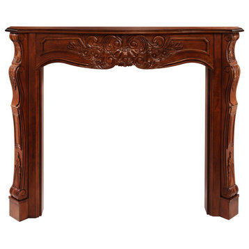 The Deauville 48" Fireplace Mantel Fruitwood Finish