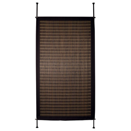 38"x68" Bamboo Privacy Panel, Walnut
