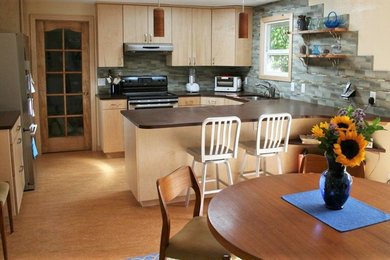 Kitchen - transitional kitchen idea in Other
