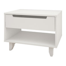 Paris 1-Drawer Nighstand, White
