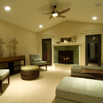 Transitional custom family home
