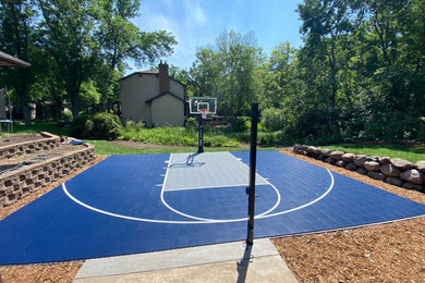 Inspiration for a traditional backyard outdoor sport court in Minneapolis.