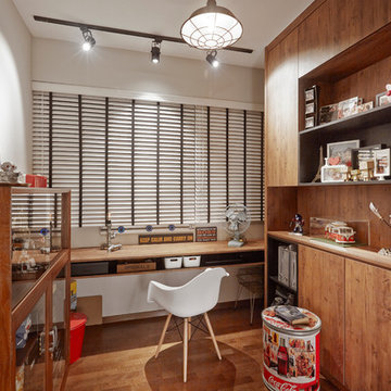 Eclectic Home Office & Library